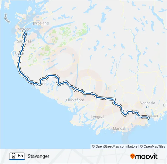 F5 Train Line Map