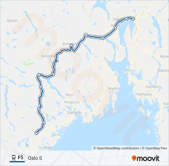 F5 Train Line Map