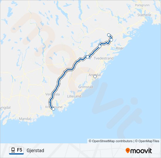 F5 Train Line Map