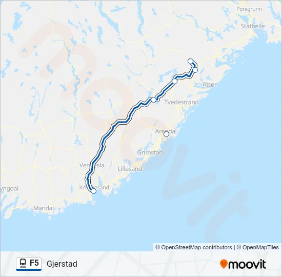 F5 Train Line Map