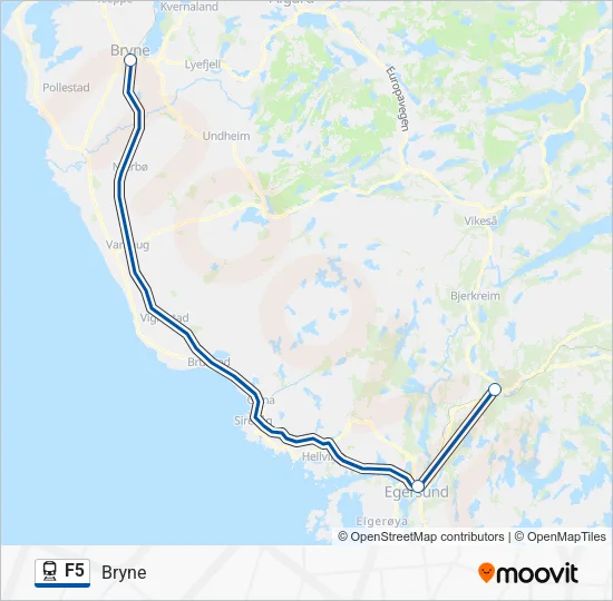 F5 Train Line Map