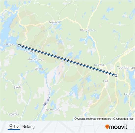 F5 Train Line Map