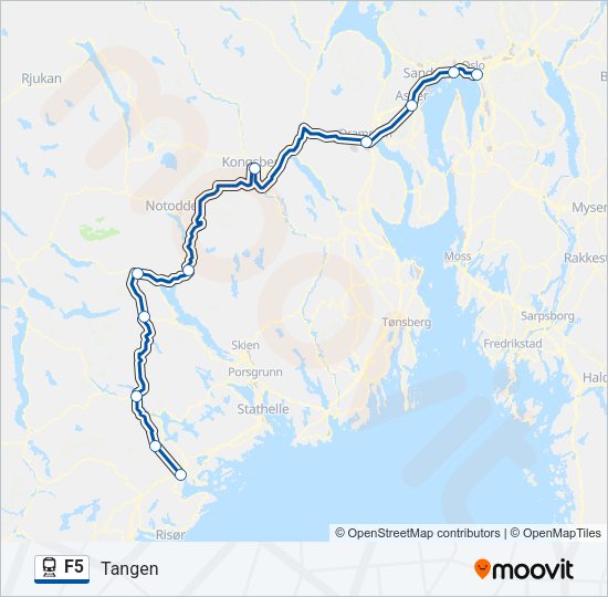 F5 Train Line Map