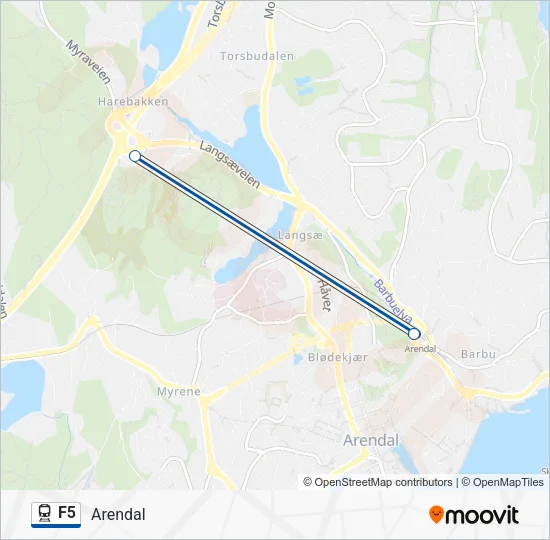 F5 Train Line Map