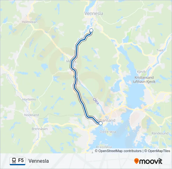 F5 Train Line Map