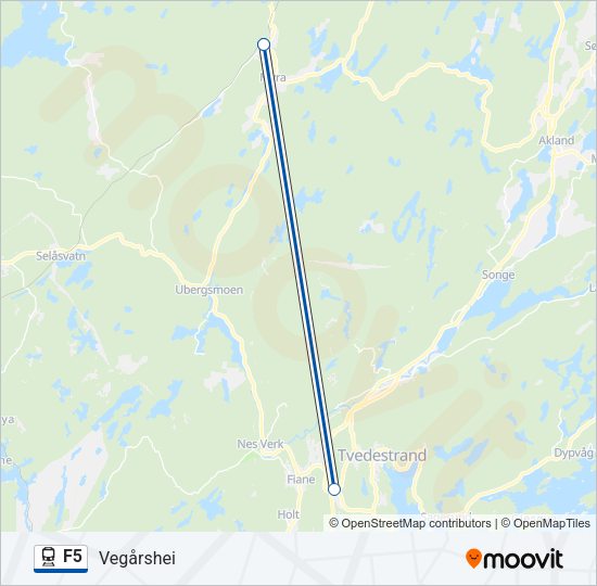 F5 Train Line Map