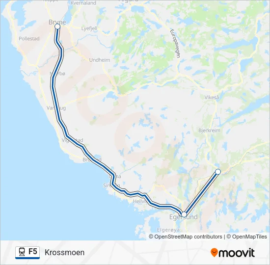 F5 Train Line Map
