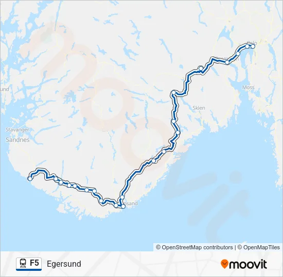 F5 Train Line Map