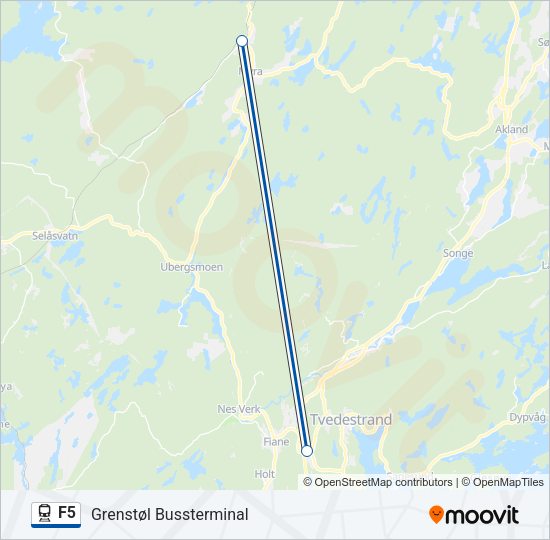 F5 Train Line Map