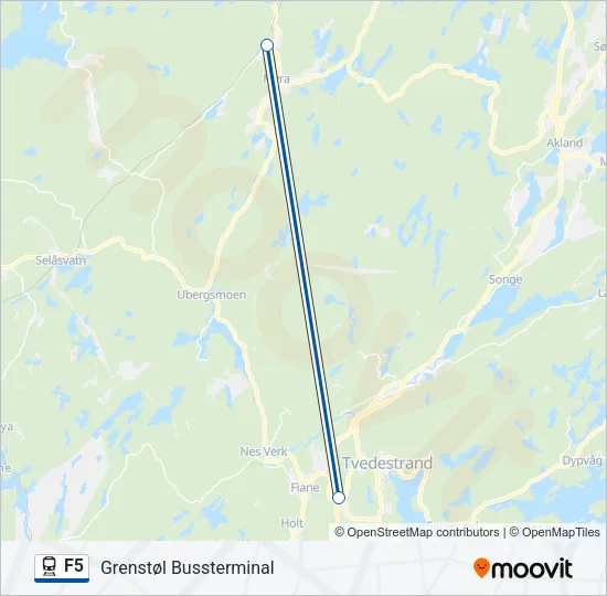 F5 Train Line Map