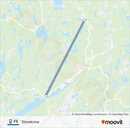F5 Train Line Map