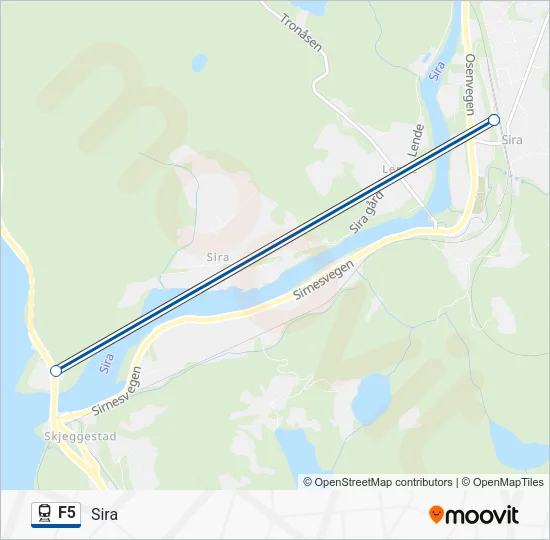 F5 Train Line Map