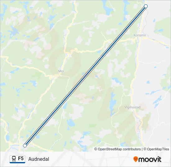 F5 Train Line Map