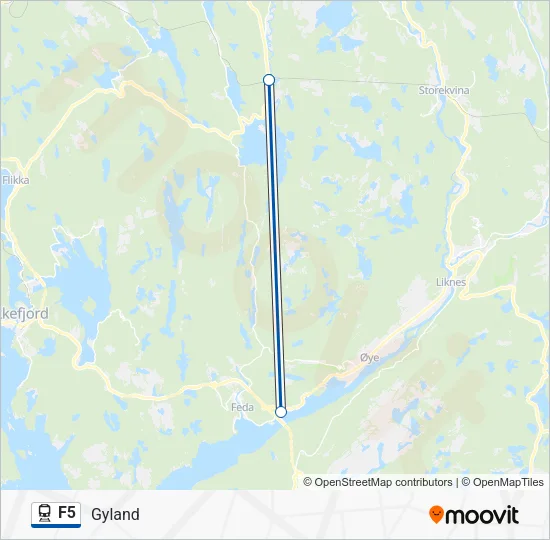 F5 Train Line Map