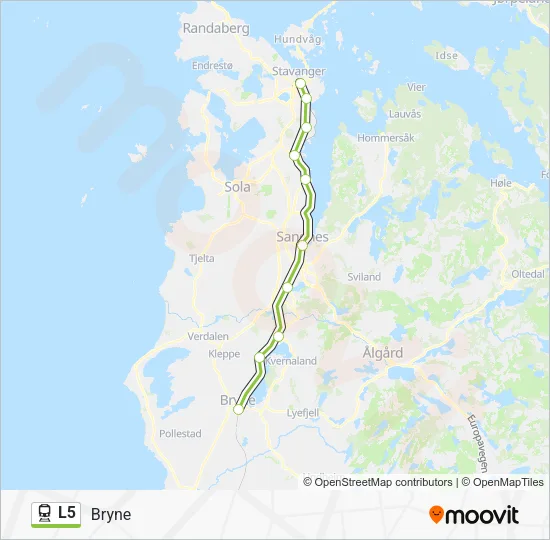 L5 Train Line Map