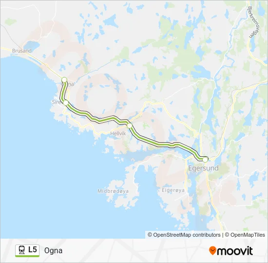 L5 Train Line Map