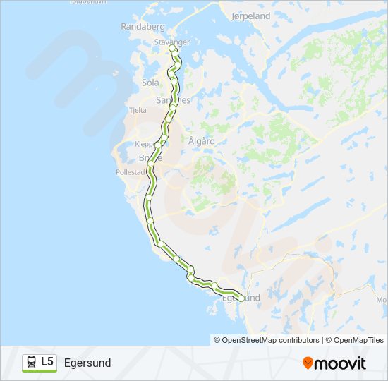 L5 Train Line Map