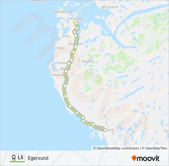 L5 Train Line Map