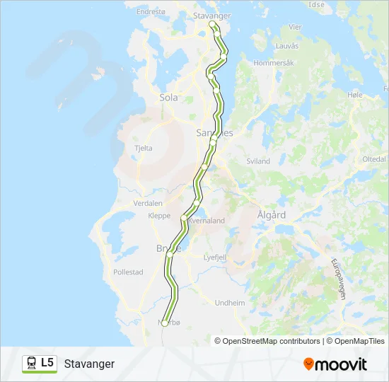 L5 Train Line Map