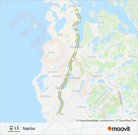 L5 Train Line Map