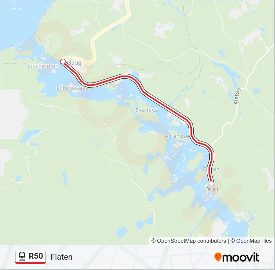 R50 Train Line Map