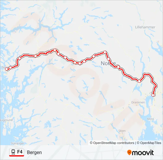 F4 Train Line Map