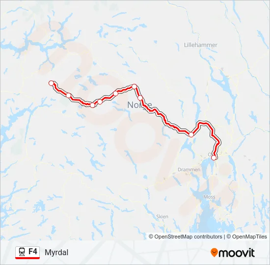 F4 Train Line Map
