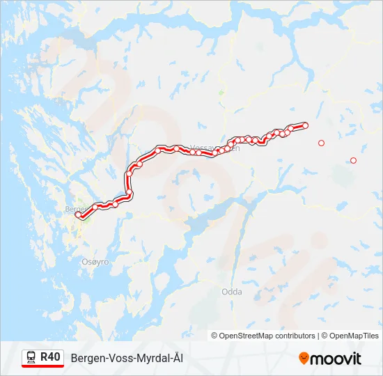 R40 Train Line Map