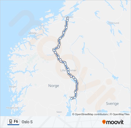 F6 Train Line Map