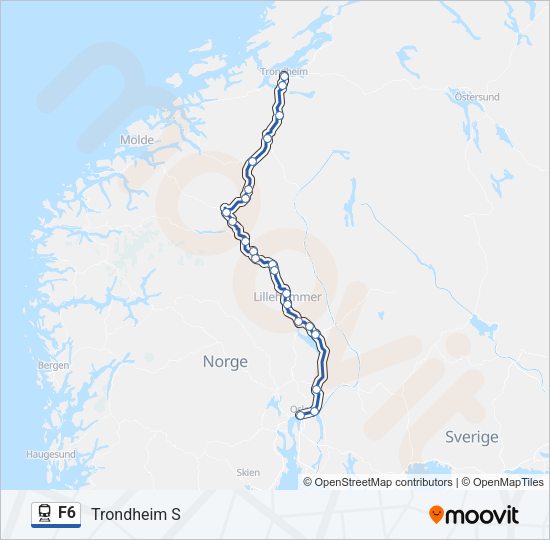 F6 Train Line Map