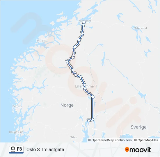 F6 Train Line Map
