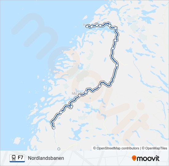 F7 Train Line Map