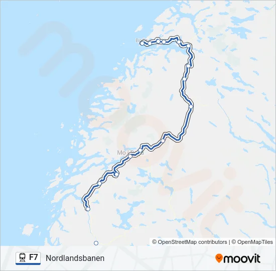 F7 Train Line Map