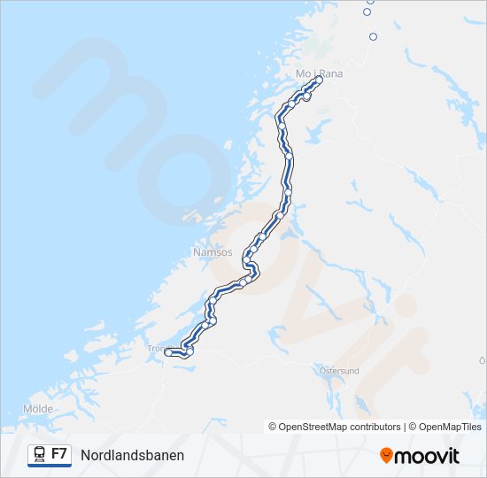 F7 Train Line Map