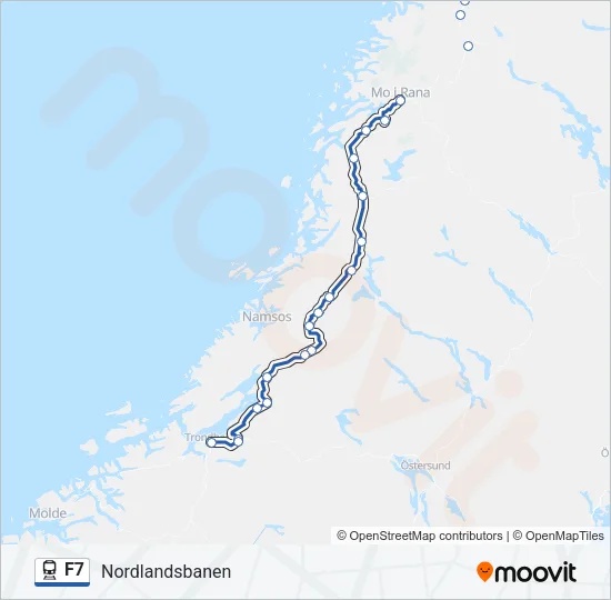 F7 Train Line Map