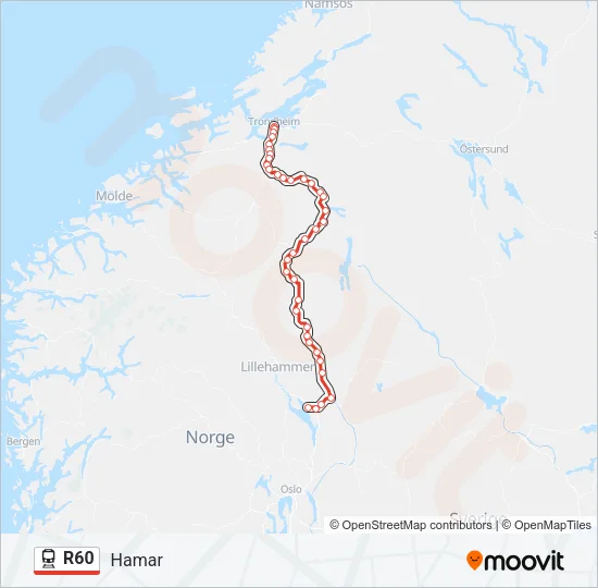 R60 Train Line Map