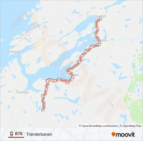 R70 Train Line Map
