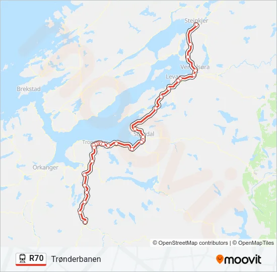 R70 Train Line Map