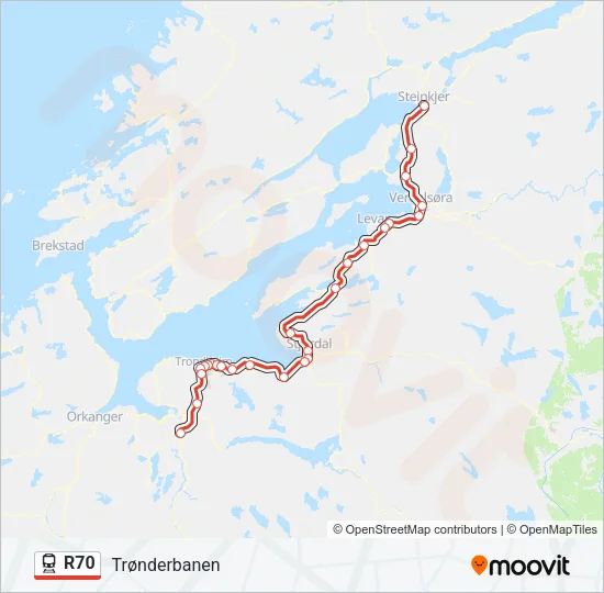 R70 Train Line Map