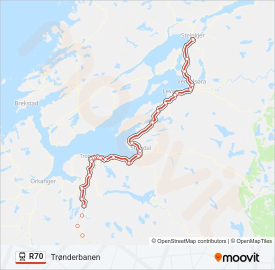 R70 Train Line Map
