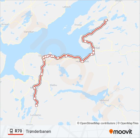 R70 Train Line Map