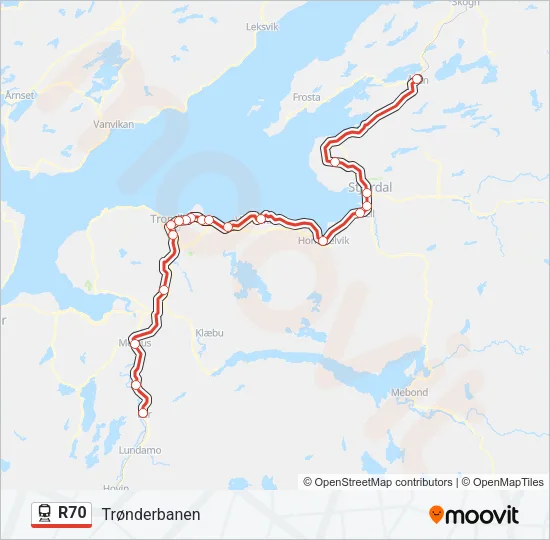 R70 Train Line Map