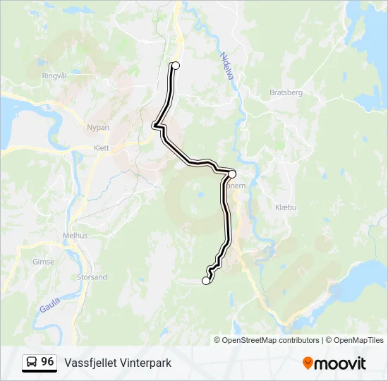 96 Bus Line Map