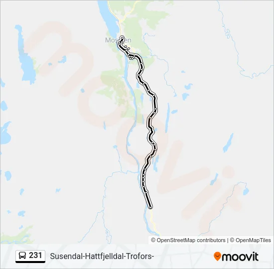 231 Bus Line Map