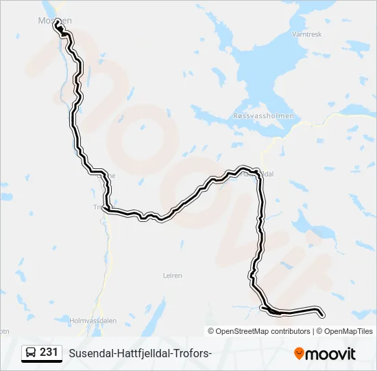 231 Bus Line Map