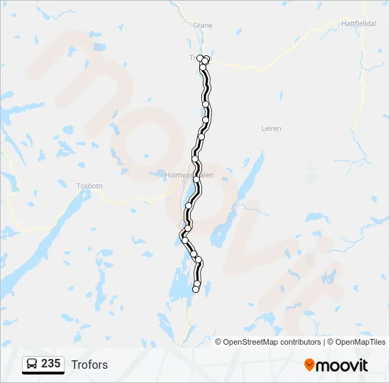 235 Bus Line Map