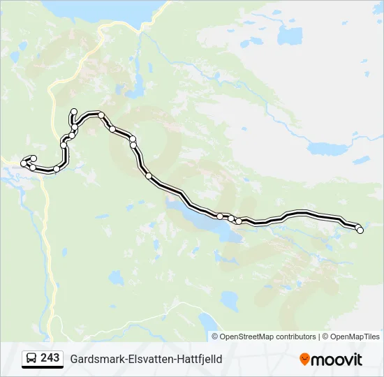 243 Bus Line Map