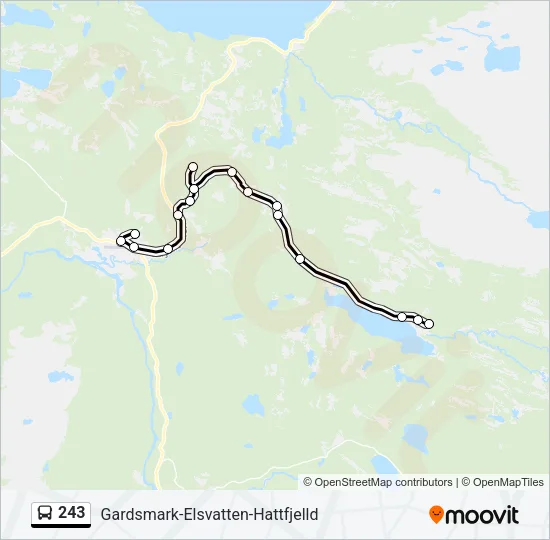 243 Bus Line Map