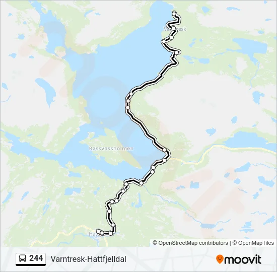 244 Bus Line Map