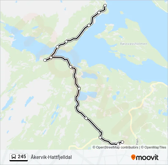 245 Bus Line Map